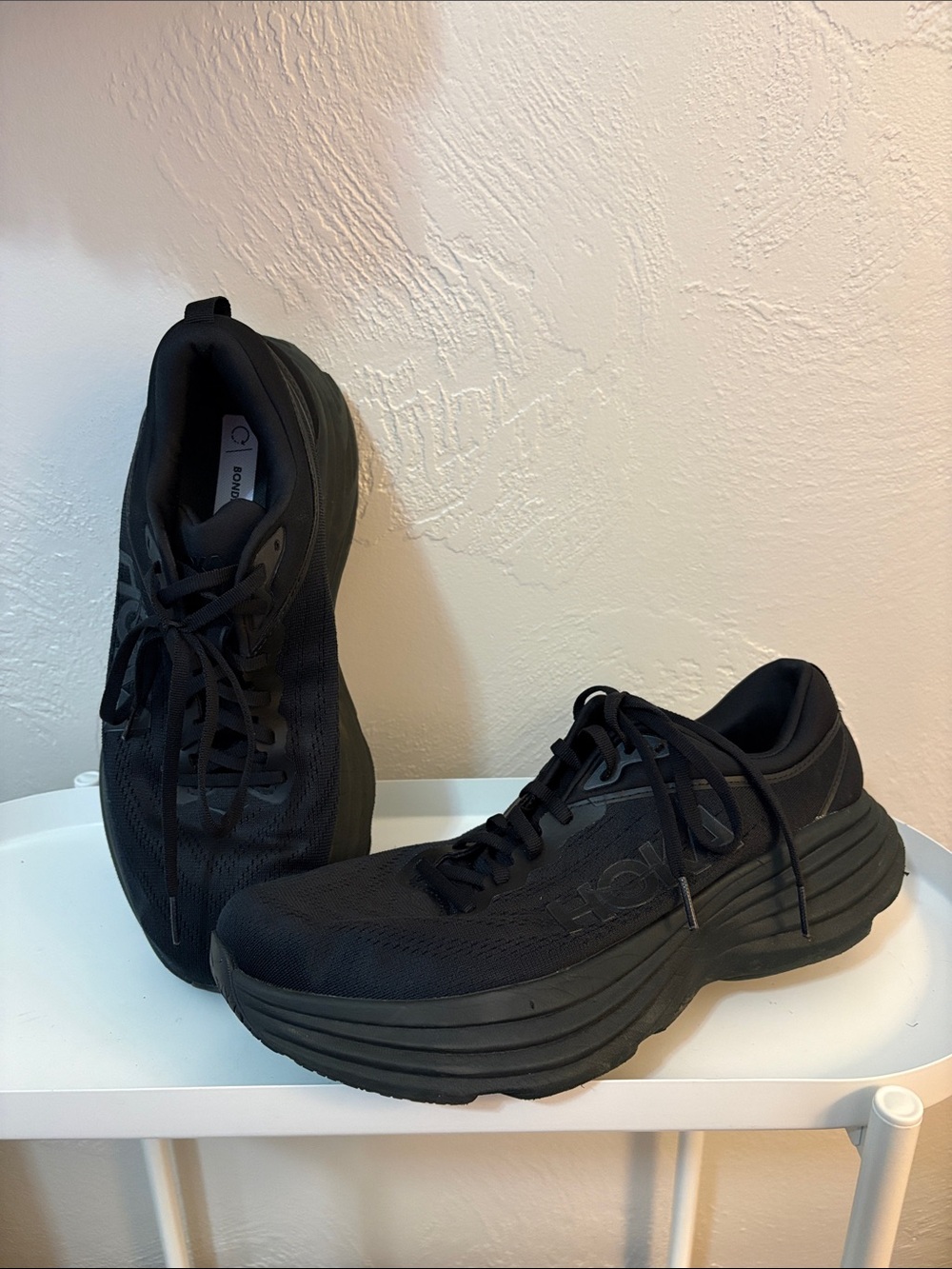 Hoka Men's All-Black Cushioned Running Shoes